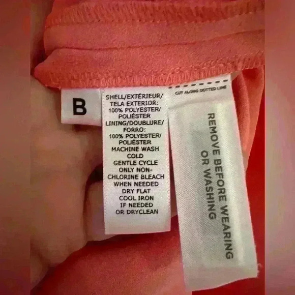 Ann Taylor LOFT  scalloped peach orange sleeveless dress- Size 6P- NWOT - Picture 4 of 5